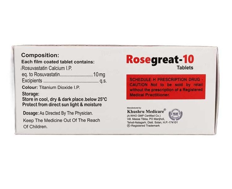 ROSEGREAT 10: Effective Cholesterol Management Tablets | NYG