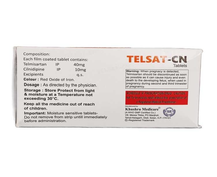 TELSAT CN (Telmisartan 40mg with Clinidipine 10mg